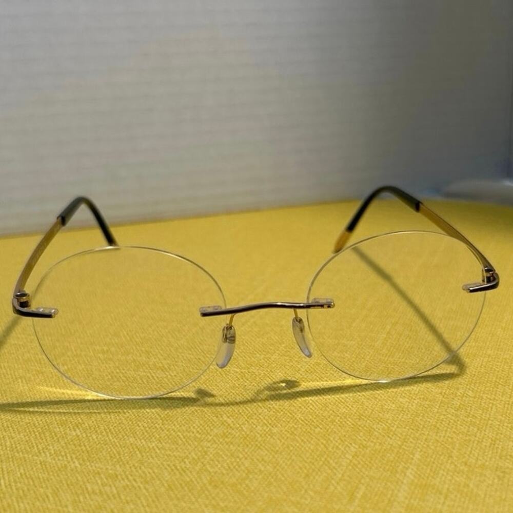 Silhouette Prestige Model5820 DA 7620 Rimless Eye Glass Frame 48 21 150 Austria